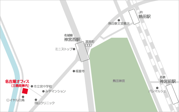 名古屋オフィス地図